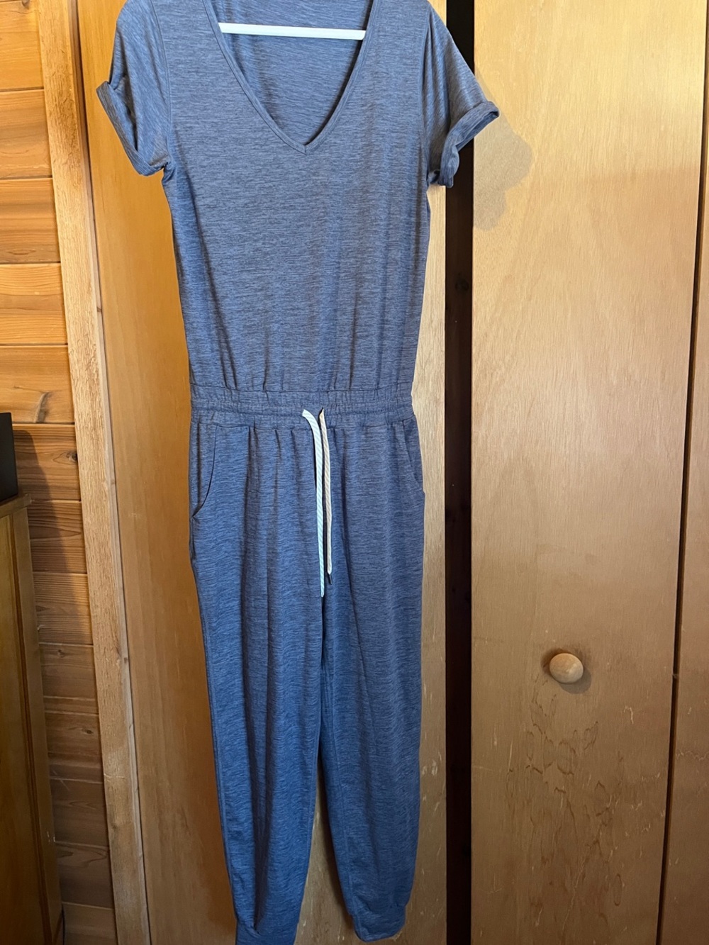Vuori All Day Jumpsuit Sz S Blue Azure Heather